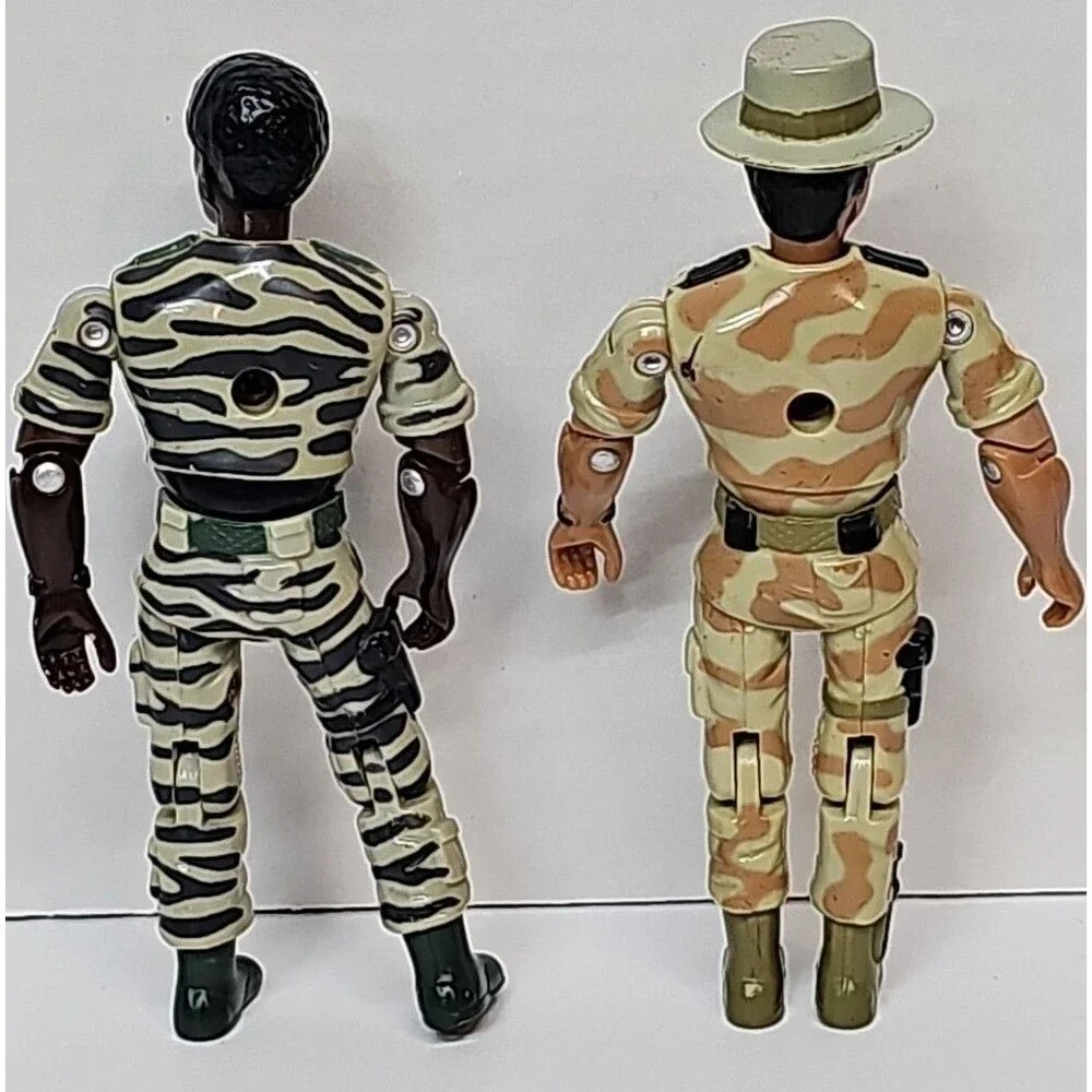 1986 Lanard The Corps Lot Croc & Flashfire 3.75” Action Figures Security Force